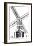 Windmill in 18th C.-null-Framed Art Print