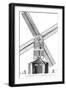 Windmill in 18th C.-null-Framed Art Print