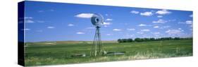 Windmill in a Field, Nebraska, USA-null-Stretched Canvas