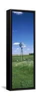 Windmill in a Field, Nebraska, USA-null-Framed Stretched Canvas