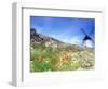 Windmill in Don Quixote Country, Spain-Peter Adams-Framed Photographic Print