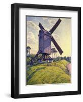 Windmill in Flanders; Moulin En Flandre, 1894-Théo van Rysselberghe-Framed Giclee Print