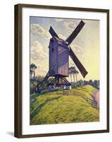 Windmill in Flanders; Moulin En Flandre, 1894-Théo van Rysselberghe-Framed Giclee Print