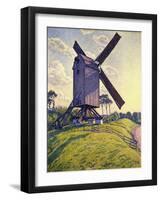 Windmill in Flanders-Theo Rysselberghe-Framed Giclee Print