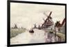 Windmill in Holland, 1871-Claude Monet-Framed Giclee Print