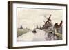 Windmill in Holland, 1871-Claude Monet-Framed Giclee Print