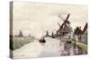 Windmill in Holland, 1871-Claude Monet-Stretched Canvas