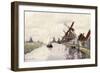 Windmill in Holland, 1871-Claude Monet-Framed Premium Giclee Print