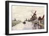 Windmill in Holland, 1871-Claude Monet-Framed Premium Giclee Print