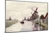 Windmill in Holland, 1871-Claude Monet-Mounted Premium Giclee Print