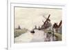 Windmill in Holland, 1871-Claude Monet-Framed Giclee Print