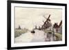 Windmill in Holland, 1871-Claude Monet-Framed Giclee Print