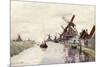 Windmill in Holland, 1871-Claude Monet-Mounted Giclee Print