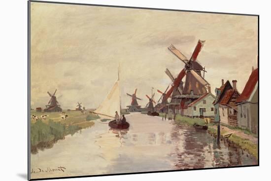 Windmill in Holland, 1871-Claude Monet-Mounted Giclee Print