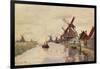 Windmill in Holland, 1871-Claude Monet-Framed Giclee Print