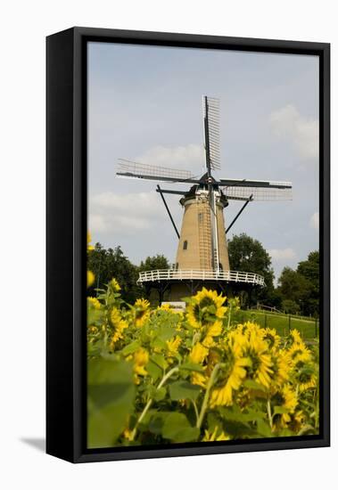 Windmill in Holland-Ivonnewierink-Framed Stretched Canvas