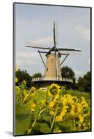 Windmill in Holland-Ivonnewierink-Mounted Photographic Print