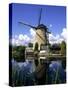 Windmill in Kinderdijk, Holland-Michael DeFreitas-Stretched Canvas