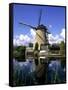 Windmill in Kinderdijk, Holland-Michael DeFreitas-Framed Stretched Canvas