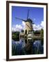 Windmill in Kinderdijk, Holland-Michael DeFreitas-Framed Photographic Print