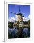 Windmill in Kinderdijk, Holland-Michael DeFreitas-Framed Photographic Print