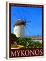 Windmill in Mykonos Greece 2-Anna Siena-Stretched Canvas