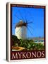 Windmill in Mykonos Greece 2-Anna Siena-Stretched Canvas