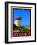 Windmill in Mykonos Greece 2-Anna Siena-Framed Giclee Print