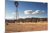 Windmill in New Mexico Landscape-Sheila Haddad-Mounted Photographic Print