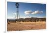 Windmill in New Mexico Landscape-Sheila Haddad-Framed Premium Photographic Print