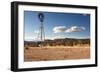 Windmill in New Mexico Landscape-Sheila Haddad-Framed Photographic Print