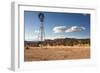 Windmill in New Mexico Landscape-Sheila Haddad-Framed Photographic Print