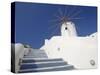 Windmill in Oia, Santorini, Cyclades, Greek Islands, Greece, Europe-Papadopoulos Sakis-Stretched Canvas