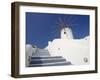 Windmill in Oia, Santorini, Cyclades, Greek Islands, Greece, Europe-Papadopoulos Sakis-Framed Photographic Print