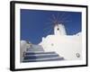 Windmill in Oia, Santorini, Cyclades, Greek Islands, Greece, Europe-Papadopoulos Sakis-Framed Photographic Print