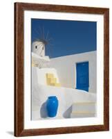 Windmill in Oia, Santorini, Cyclades, Greek Islands, Greece, Europe-Papadopoulos Sakis-Framed Photographic Print