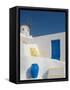 Windmill in Oia, Santorini, Cyclades, Greek Islands, Greece, Europe-Papadopoulos Sakis-Framed Stretched Canvas