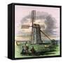 Windmill in Truro on Cape Cod, Massachusetts, 1850s-null-Framed Stretched Canvas