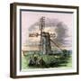 Windmill in Truro on Cape Cod, Massachusetts, 1850s-null-Framed Giclee Print