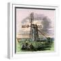 Windmill in Truro on Cape Cod, Massachusetts, 1850s-null-Framed Giclee Print