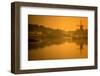 Windmill Island Gardens at sunrise, Holland, Michigan, USA-null-Framed Photographic Print