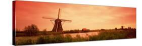 Windmill, Kinderdigk, Netherlands-null-Stretched Canvas