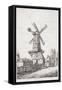 Windmill, Lambeth, London, 1814-null-Framed Stretched Canvas