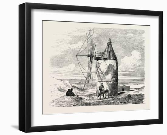 Windmill Near Cairo. Egypt, 1879-null-Framed Giclee Print