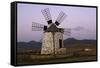 Windmill Near Tefia, Fuerteventura, Canary Islands-Peter Thompson-Framed Stretched Canvas