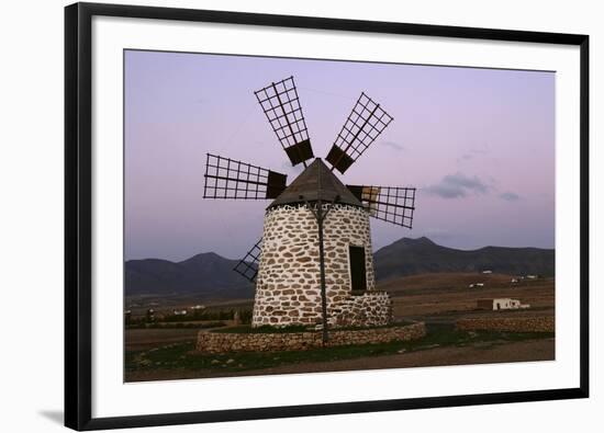 Windmill Near Tefia, Fuerteventura, Canary Islands-Peter Thompson-Framed Photographic Print