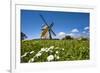 Windmill, Nebel, Amrum Island, Northern Frisia, Schleswig-Holstein, Germany-Sabine Lubenow-Framed Photographic Print