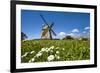 Windmill, Nebel, Amrum Island, Northern Frisia, Schleswig-Holstein, Germany-Sabine Lubenow-Framed Photographic Print