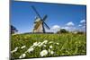 Windmill, Nebel, Amrum Island, Northern Frisia, Schleswig-Holstein, Germany-Sabine Lubenow-Mounted Photographic Print