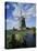 Windmill, Netherlands-David Barnes-Stretched Canvas